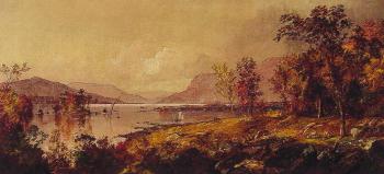 Jasper Francis Cropsey : Greenwood Lake in September